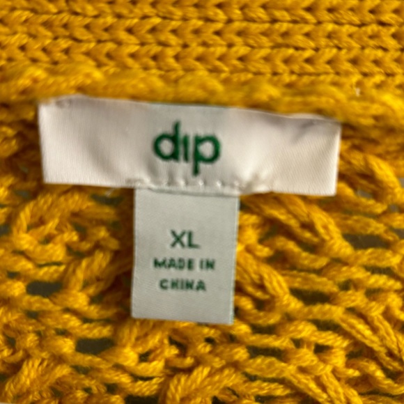 Dip XL Mustard Button Down Sweater - Picture 2 of 7